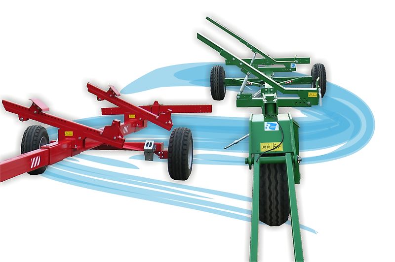 Rolmako Zweiradwagen (starre Deichsel mit Stützrad) Transportwagen für Schneidwerke für Claas, John Deere, New Holland