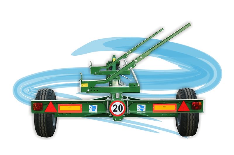 Rolmako Zweiradwagen (starre Deichsel mit Stützrad) Transportwagen für Schneidwerke für Claas, John Deere, New Holland