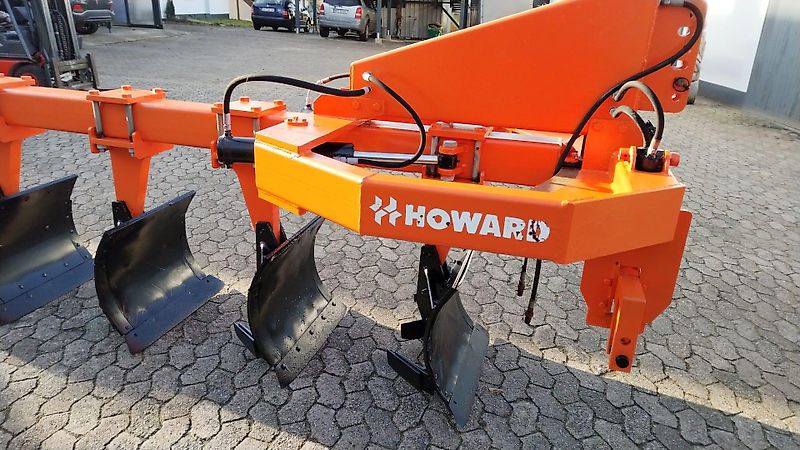 Howard Howard SP5 Schwenkpflug mit 221 cm max. Arbeitsbreite Gummistützrad Höhenverstellung über Spindel Schnittbreitenverstellung hydraulisch für Schlepper um 150 PS sehr gut für hohe Flächenleistung ideal auch zum Schälen ab 5 cm zur Beikrautbekämpfung