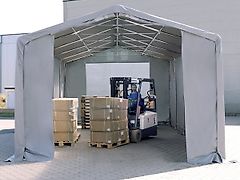 Toolport GmbH Lagerzelt 3x6-8x16 Zelthalle Industriezelt Zeltgarage Unterstand Hallen