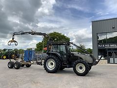 Valtra T130 C/W BOTEX 560TL Roof Mounted Crane &amp; Forestry Trailer (ST19863)