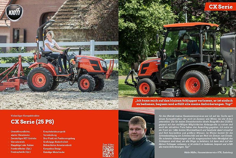 Kioti CX2510CH + inkl. Winterdienstpaket - 7 Jahre oder 5000 Bh Garantie !!!