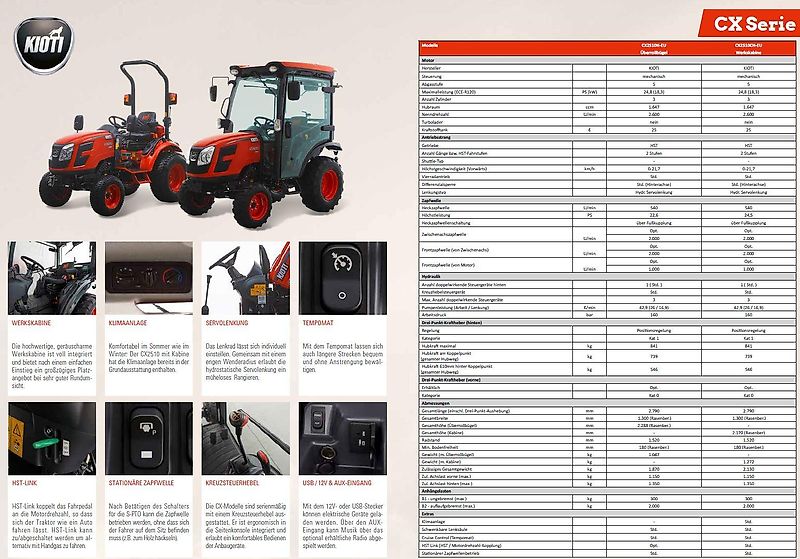 Kioti CX2510CH + inkl. Winterdienstpaket - 7 Jahre oder 5000 Bh Garantie !!!
