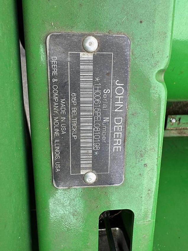 John Deere 615P BÆLTE PICKUP