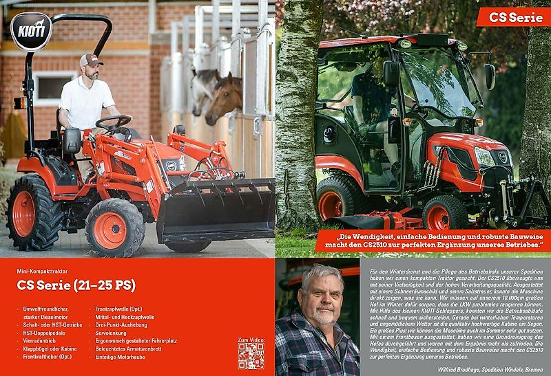 Kioti CS2220U - 7 Jahre oder 5000 Bh Garantie !!!