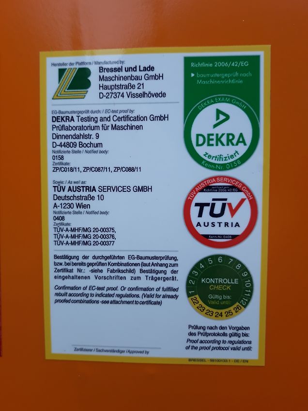 Bressel und Lade Arbeitskorb BLA1 mit Euro Aufnahme