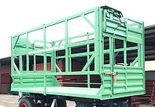 Sieversdorfer Landmaschinen Ballentransportaufbau BTA 6000 Mietrückläufer hydrl. Ladungssichg.