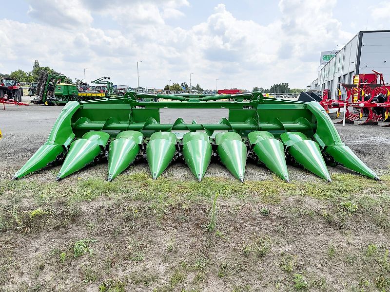 John Deere Kemper 608C 8 row corn header with folding frame for John Deere combines, chopper, stubble stomper, 75 cm row spacing, StalkMaster