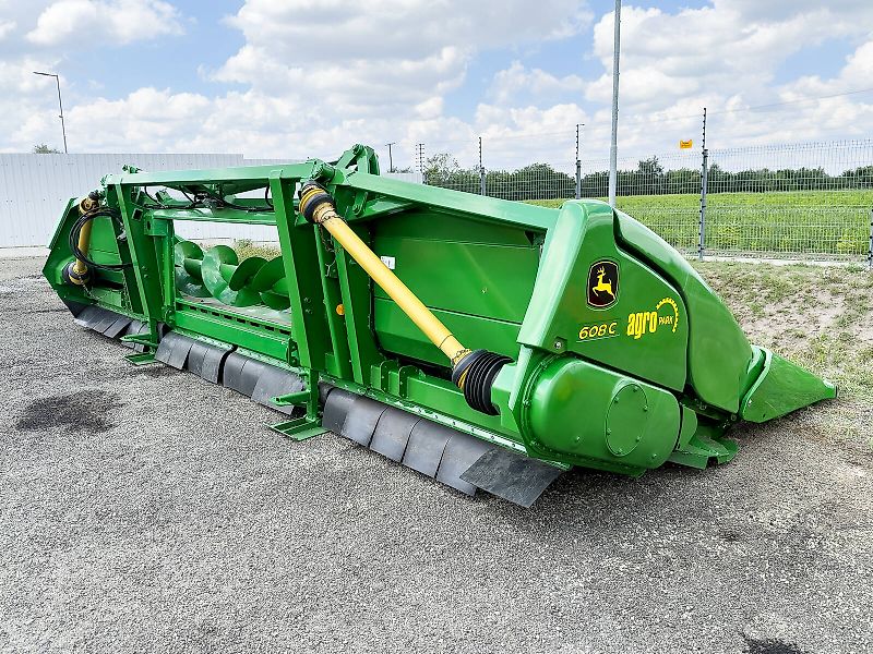 John Deere Kemper 608C 8 row corn header with folding frame for John Deere combines, chopper, stubble stomper, 75 cm row spacing, StalkMaster