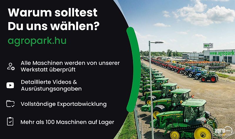 John Deere Kemper 608C 8 row corn header with folding frame for John Deere combines, chopper, stubble stomper, 75 cm row spacing, StalkMaster