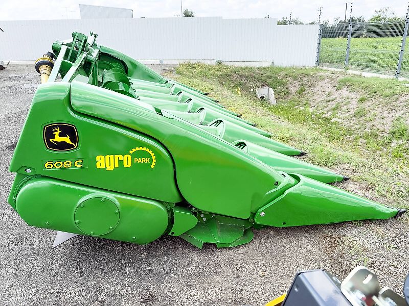 John Deere Kemper 608C 8 row corn header with folding frame for John Deere combines, chopper, stubble stomper, 75 cm row spacing, StalkMaster