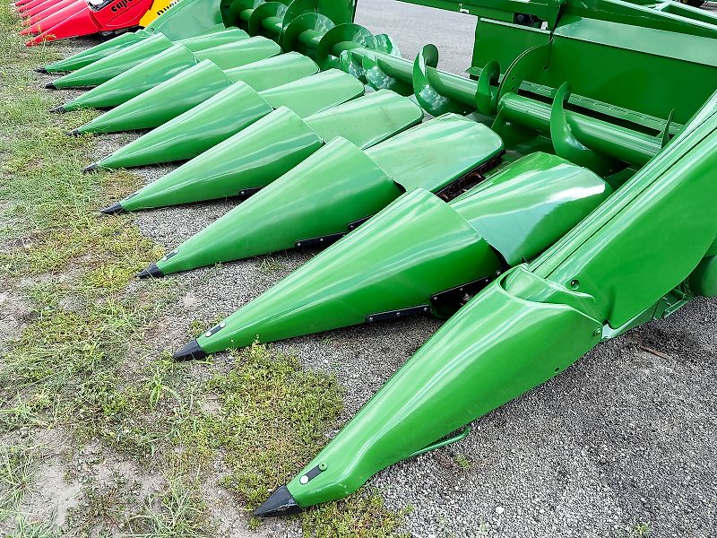 John Deere Kemper 608C 8 row corn header with folding frame for John Deere combines, chopper, stubble stomper, 75 cm row spacing, StalkMaster