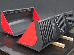 Hofstede Puinbak stenenbak puin tegel spijlen stenen bak met model Giant of Weidemann aankoppeling